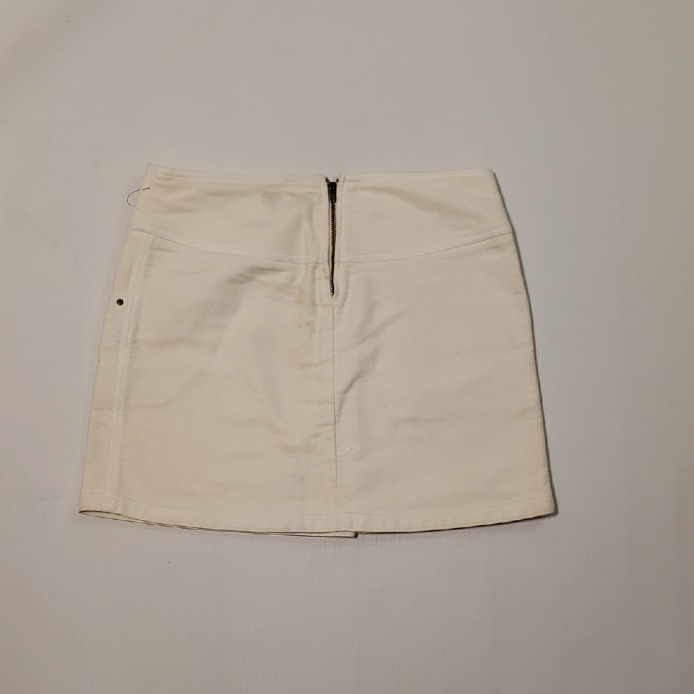 Vintage GF Ferré Gianfranco Ferré White Cotton Mini Skirt - Made in Italy
